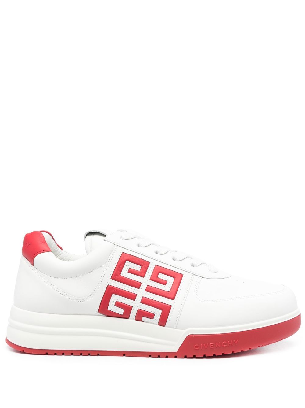 Low-top G4 sneakers in red