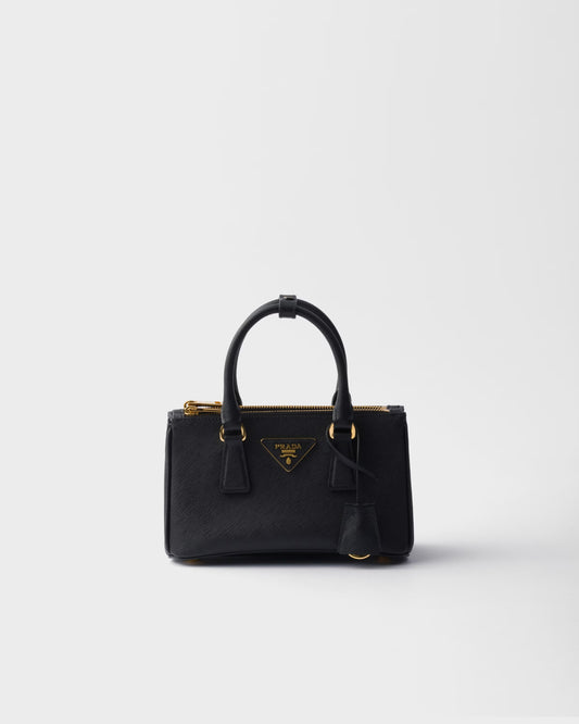 Galleria Mini Bag in Saffiano Leather, Black