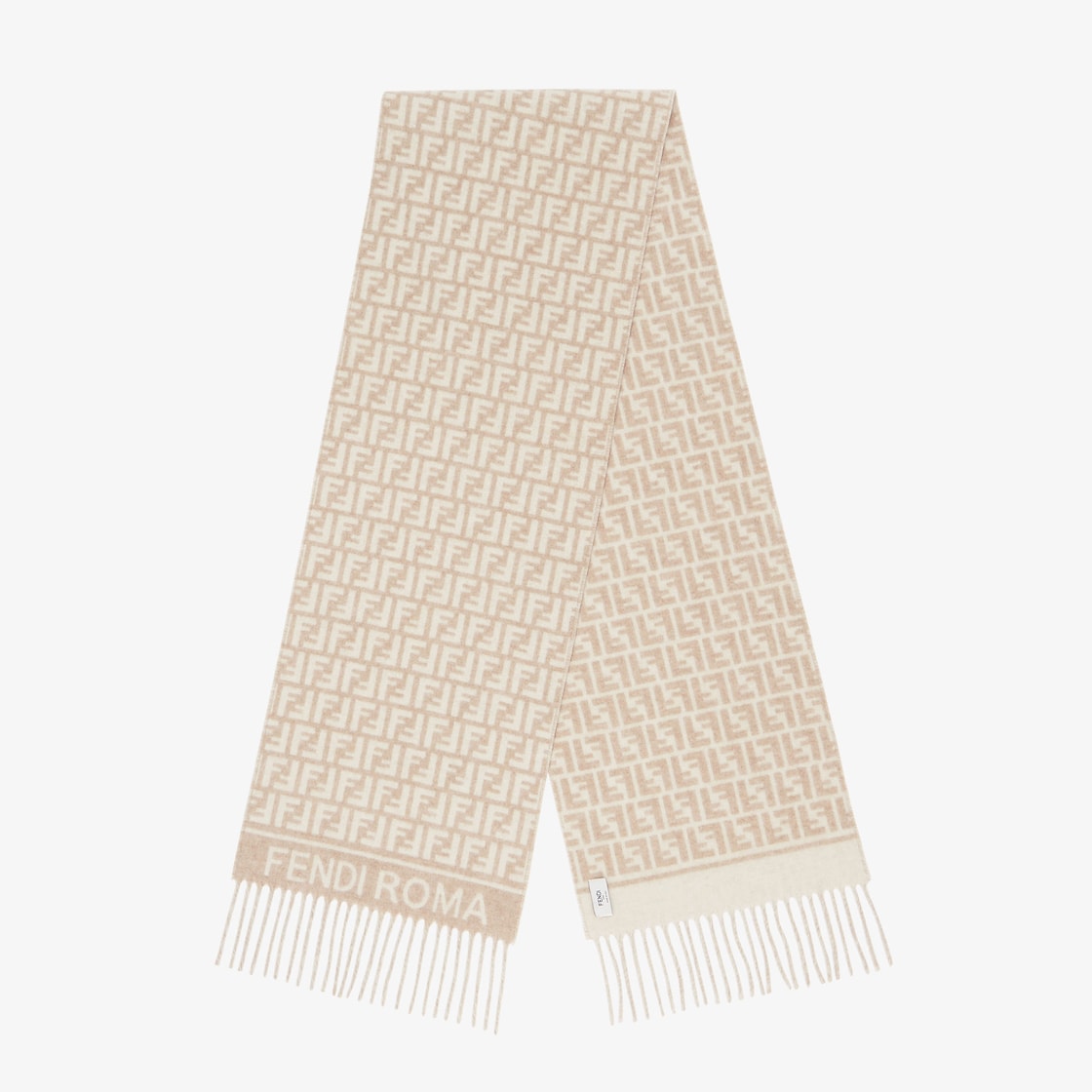Damen Schal aus Wolle/Kaschmir Beige