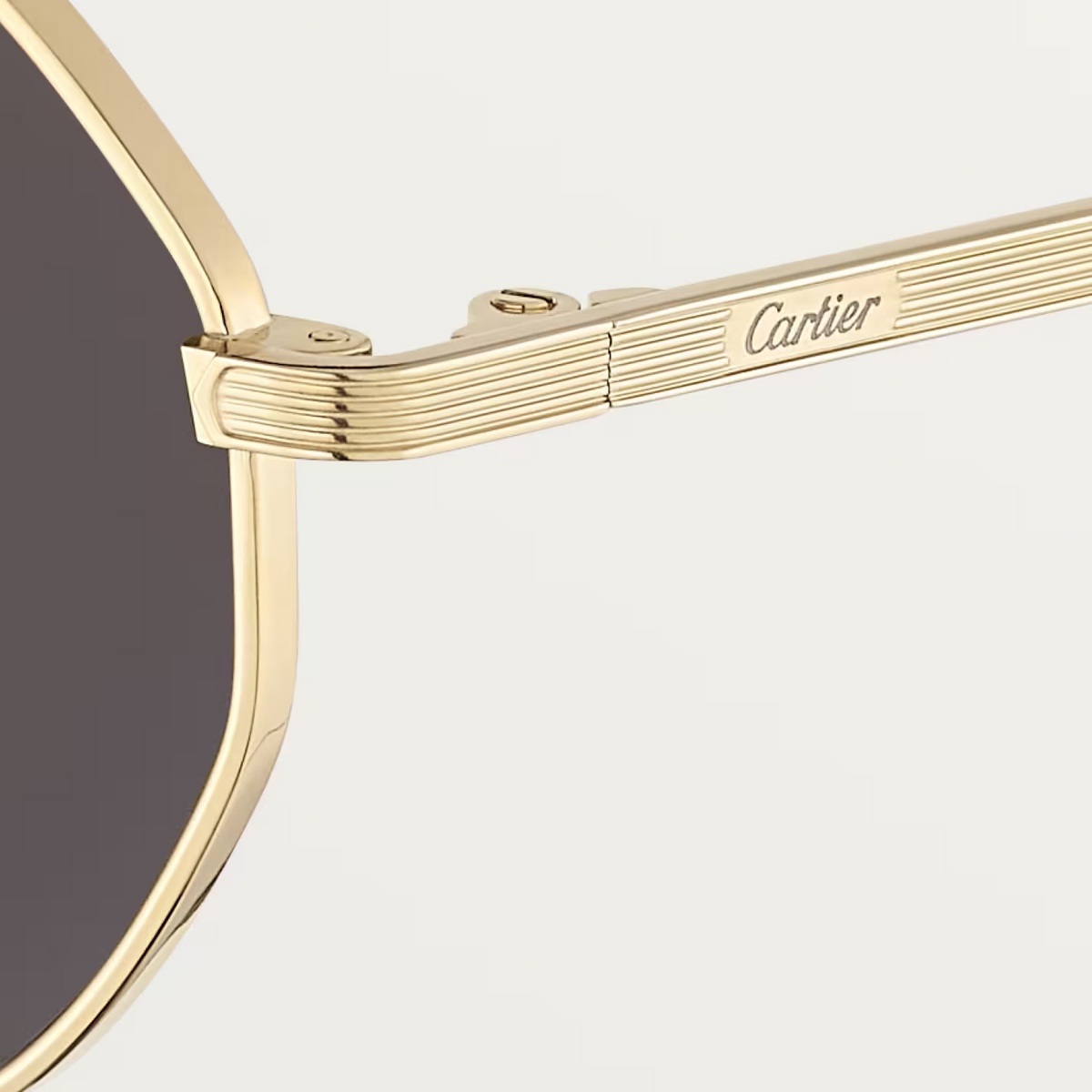 Achteckige Signature C de CT Sonnenbrille mit grauen Gläsern