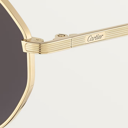 Achteckige Signature C de CT Sonnenbrille mit grauen Gläsern