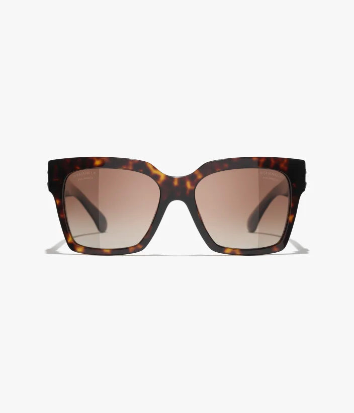 Butterfly-Sonnenbrille aus Havanna-Acetat mit braunen Gläsern