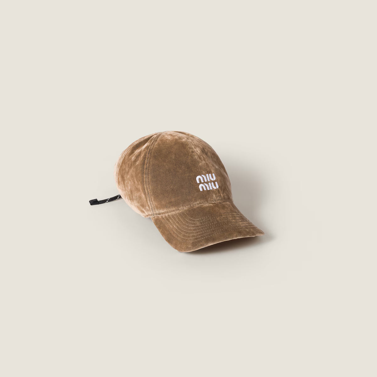Velvet Baseball Cap Sand/Black