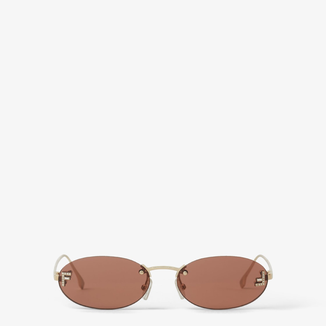 First Crystal Fashion Show Sonnenbrille Braun für Damen