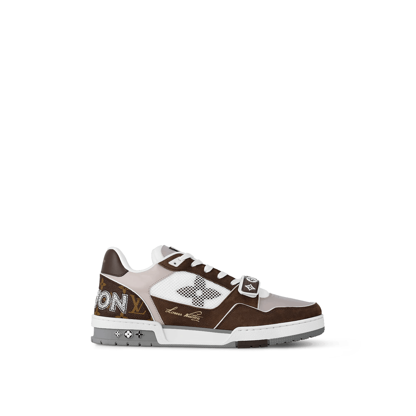 Sneaker Trainer Monogram Denim Mokka