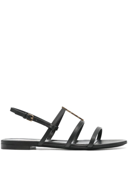 Cassandra sandals in black leather
