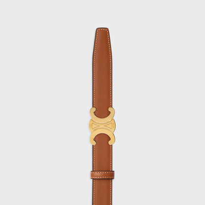 Triomphe Schnalle & Wendegürtel 25 mm Braun für Damen