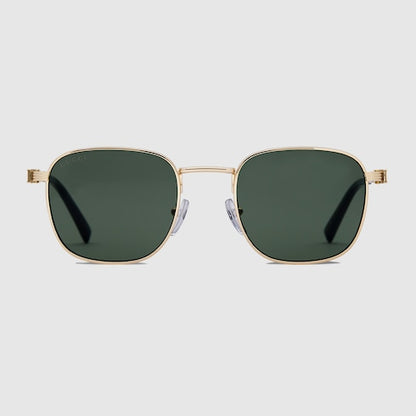Runde Sonnenbrille in Goldton Herren