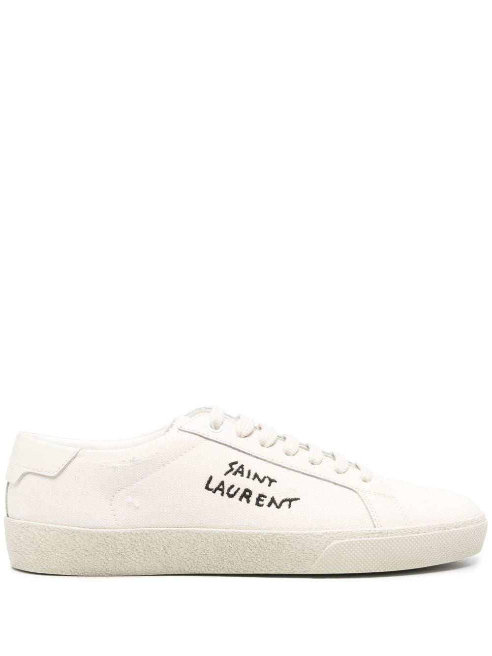 Klassische bestickte SL/06 Sneakers in Weiß
