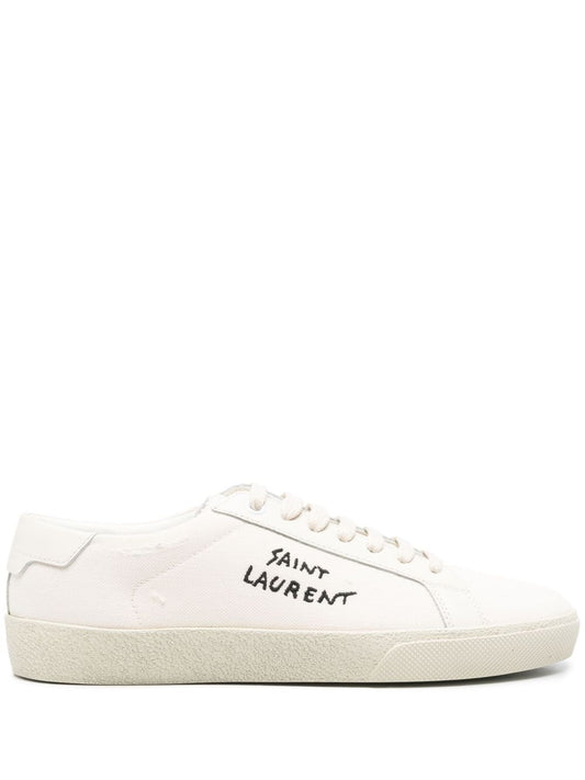 Classic embroidered SL/06 sneakers in white