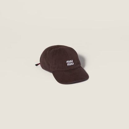Baseballkappe aus Denim Amaranthrot