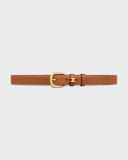 Vivienne Gürtel 25 mm aus naturbelassenem Kalbsleder in Cognac für Damen