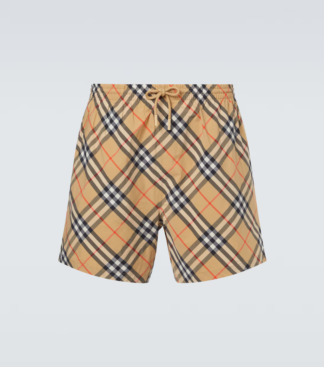 BRB Check-Badehose Beige