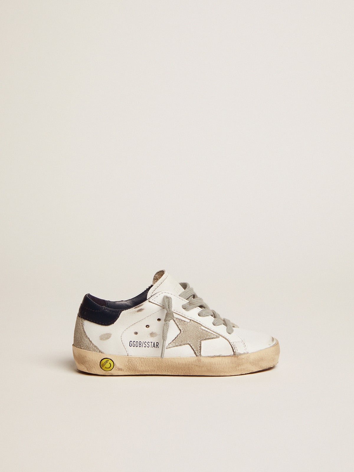 Young superstar with suede star