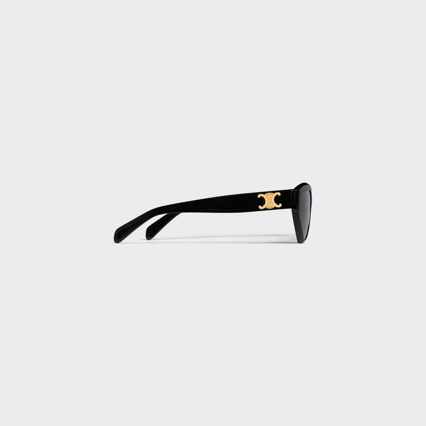 Triomphe 17 Sonnenbrille aus schwarzem Acetat für Damen