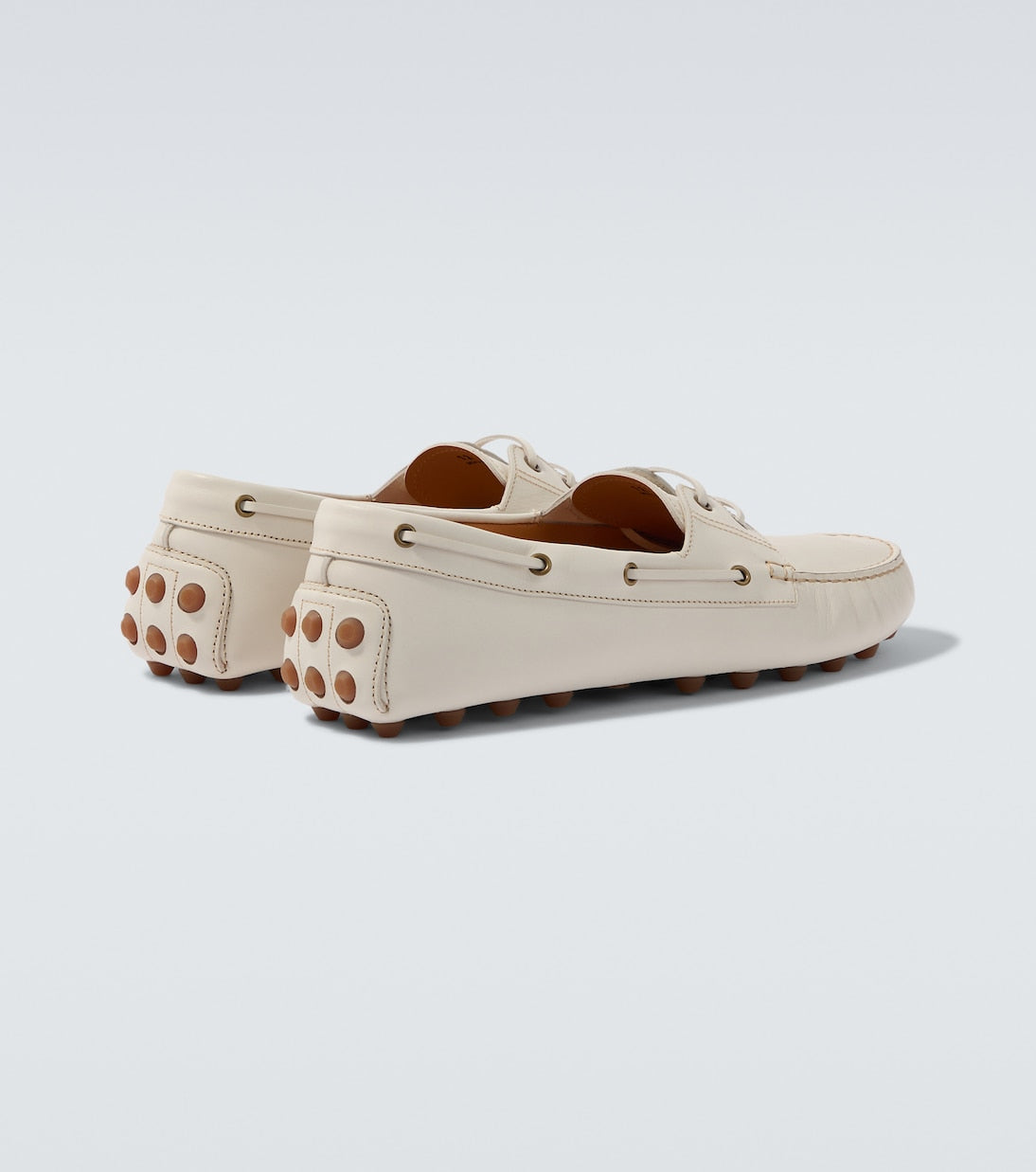 Loafer aus Leder Weiß
