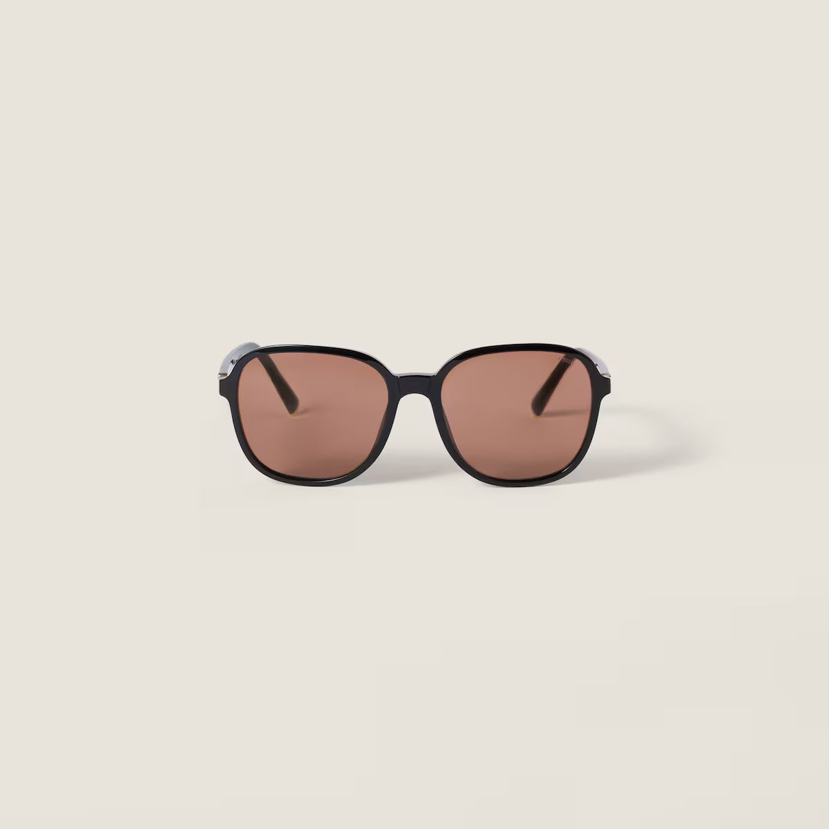Miu Regard Sunglasses Chocolate Brown Lenses Square Design
