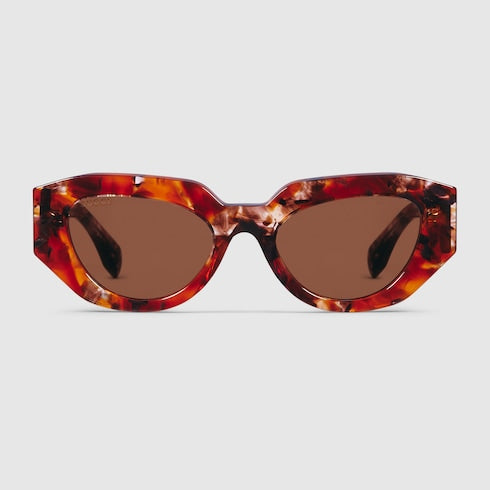 Sonnenbrille Cat-Eye Schildpatt Braun