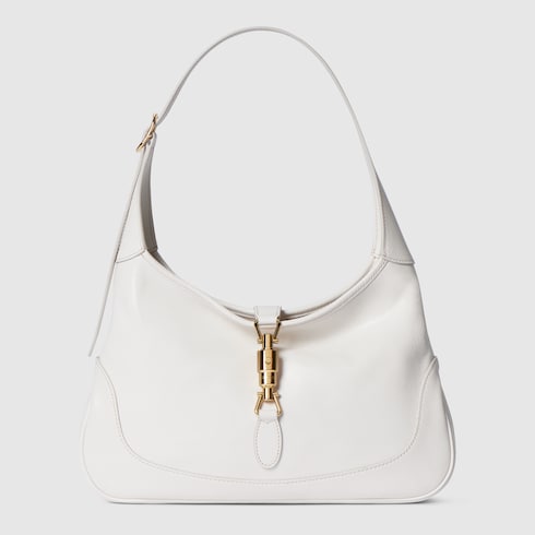 GG Jackie 1961 medium shoulder bag in white leather