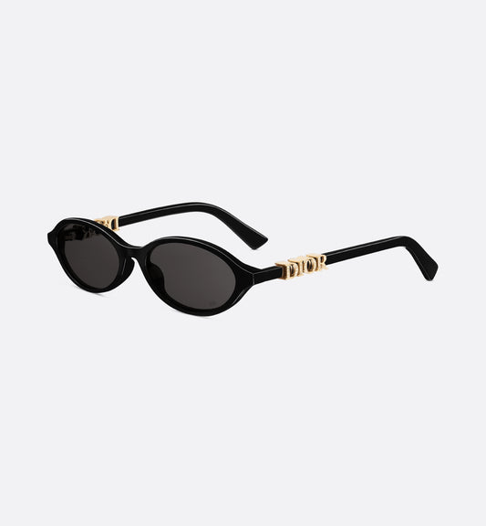 Oval Sunglasses Treasure R1I Black Women's