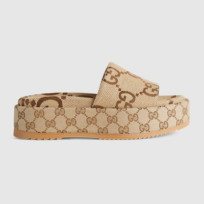 Damen-Slider-Sandalen mit Plateau