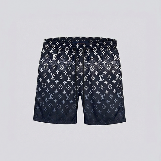 Badehose Shimmer Gradient Monogram Schwarz