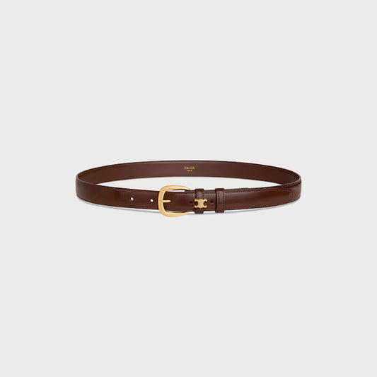 Vivienne Gürtel 25 mm aus Taurillonleder in Kastanie für Damen