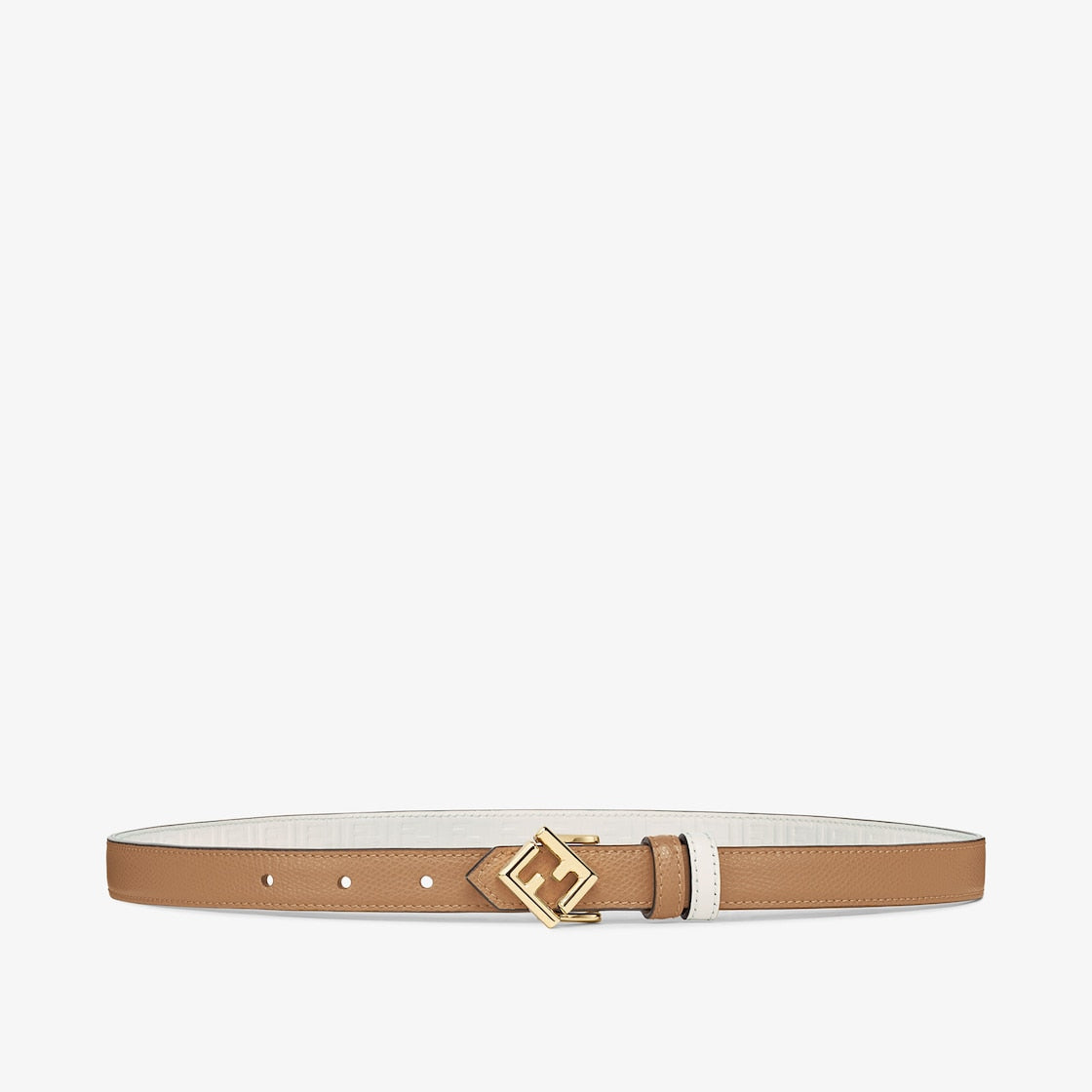Damen Wendegürtel aus Leder in Beige