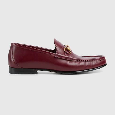 Men's moccasin GG Horsebit 1953 in anchor red