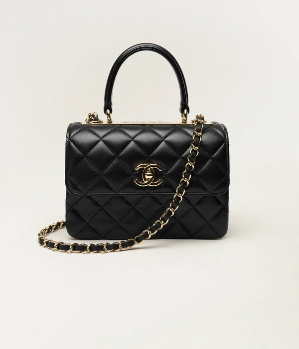 Mini handbag with handle black