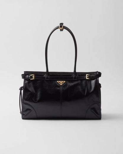 Bonnie Große Handtasche aus Leder Schwarz