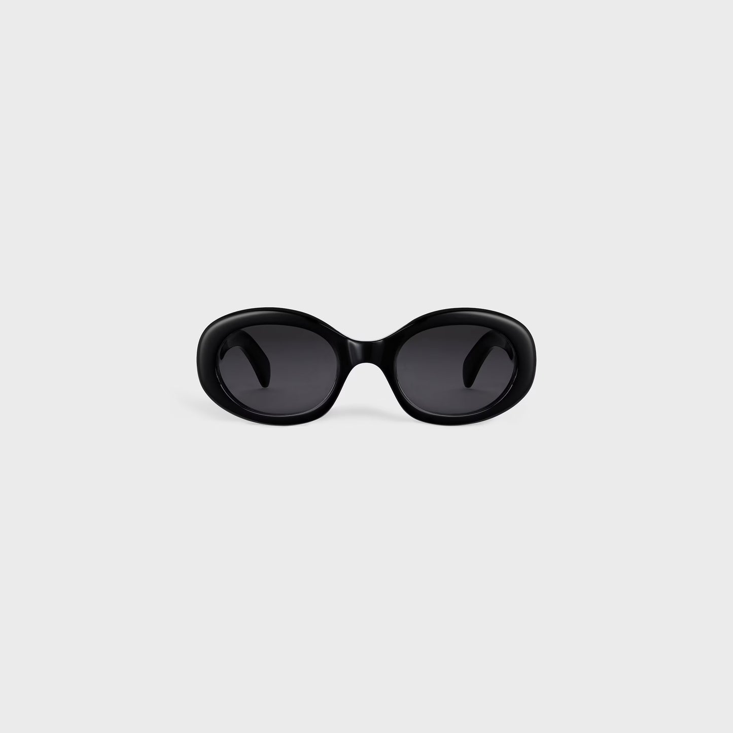 Triomphe 01 Sonnenbrille aus schwarzem Acetat für Damen