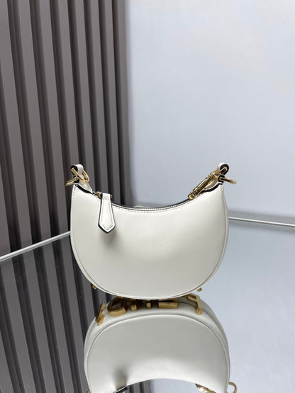 FF Mini Hobo-Tasche Weiß