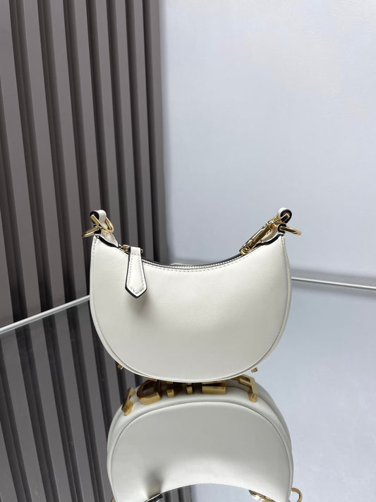 FF Mini Hobo-Tasche Weiß