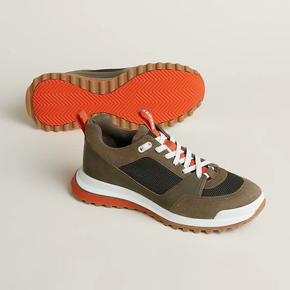Leader Sneakers Taupe / Green