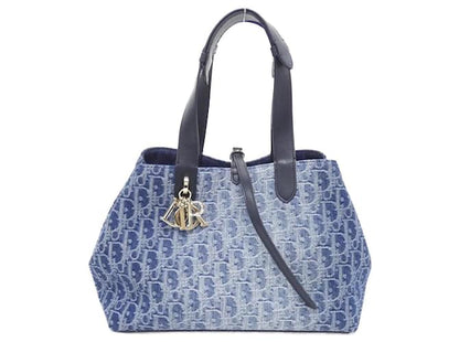 Toujours Oblique Medium Denim Bag