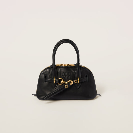 Aventure small bag made of nappa leather in black
