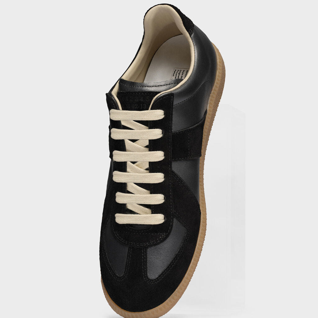 Replica Sneakers aus Nappaleder und Wildleder mit Honey-Sohle