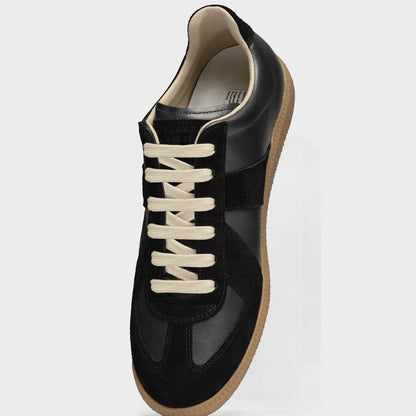 Replica Sneakers aus Nappaleder und Wildleder mit Honey-Sohle