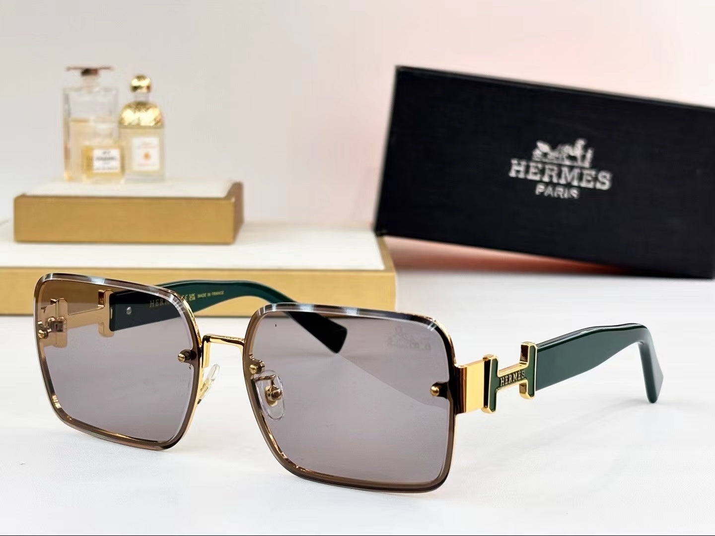 Sonnenbrille 9715 Schwarz/Grün