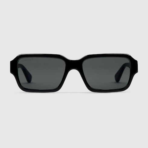 Rectangular Sunglasses Cruise 2025 Black Men's