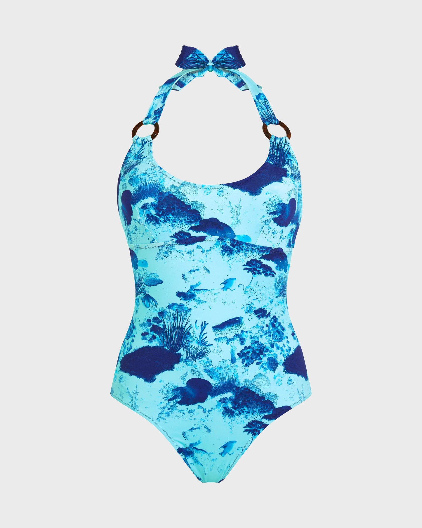 Damen-Neckholder-Badeanzug Coral Reef Oxygene