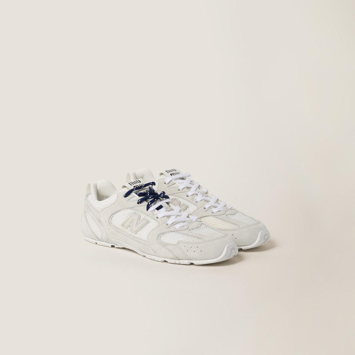 NB X MM 530 SL sneakers in white suede and mesh