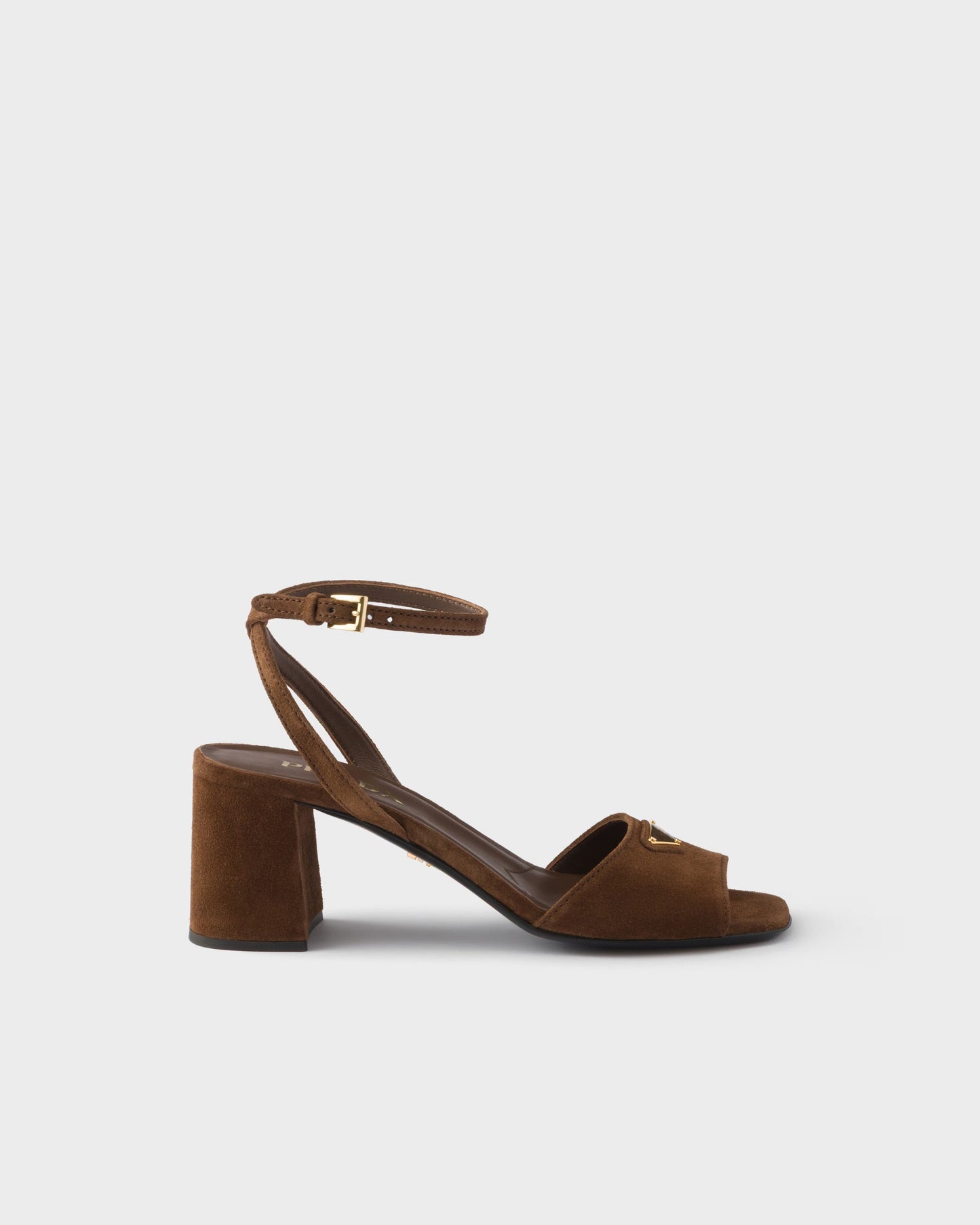 Sandalen aus Wildleder Kakao