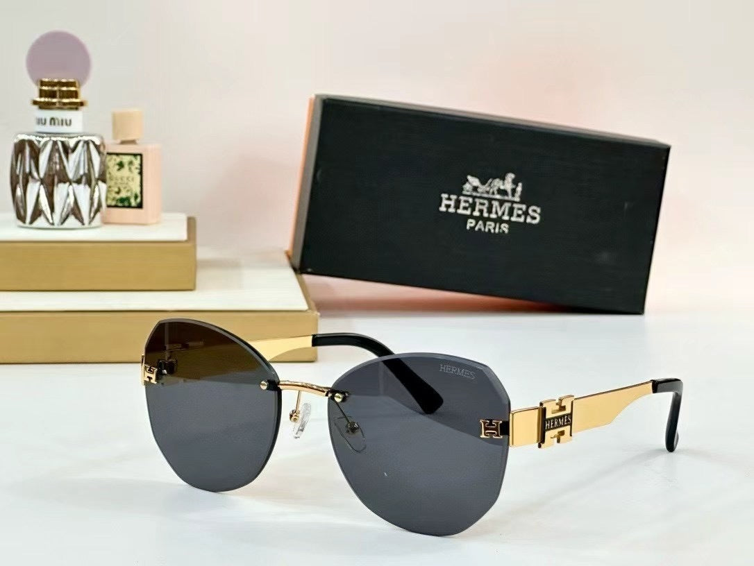 Sonnenbrille H 1033 Total Schwarz/Gold