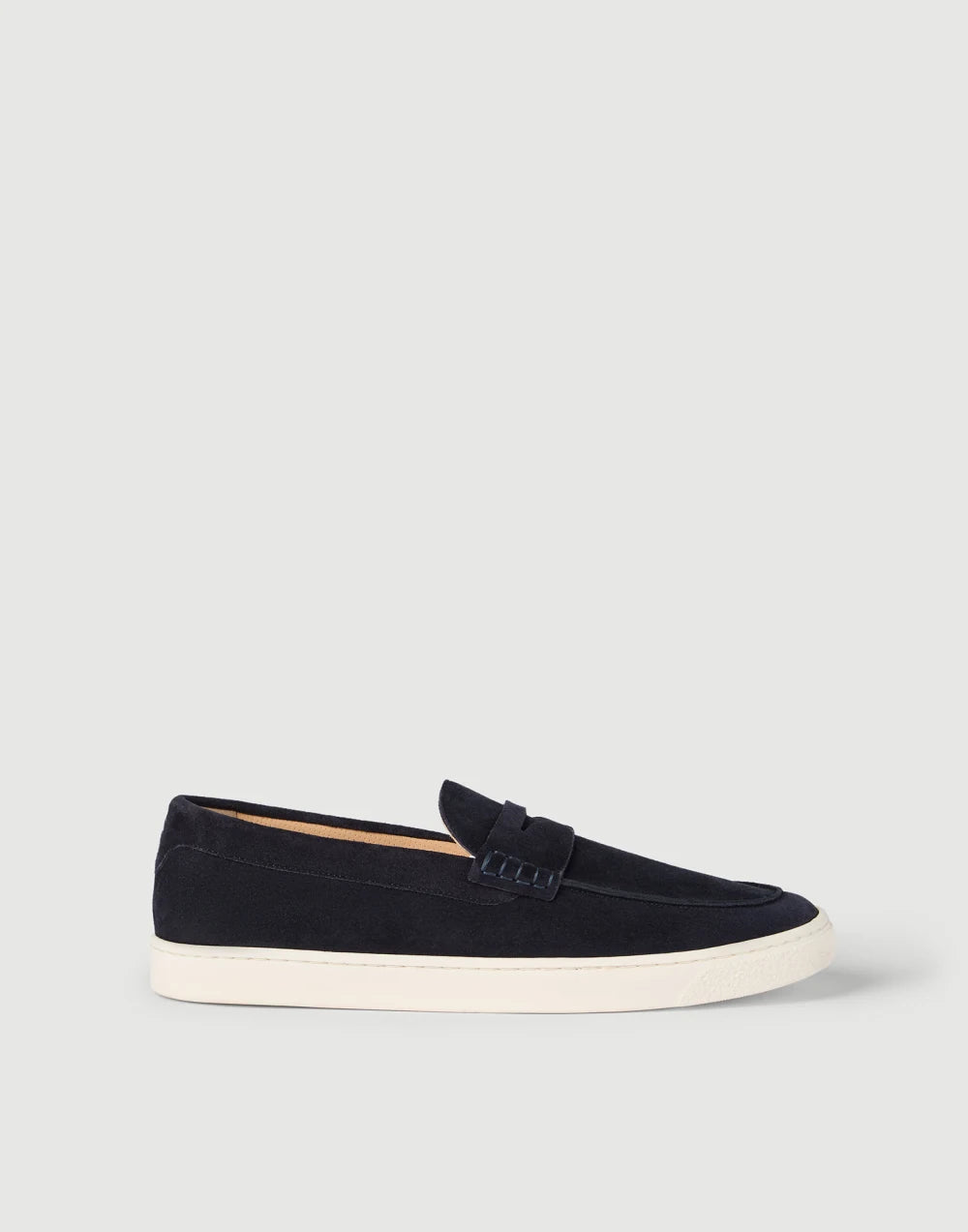 Slip-on aus Wildleder Navyblau