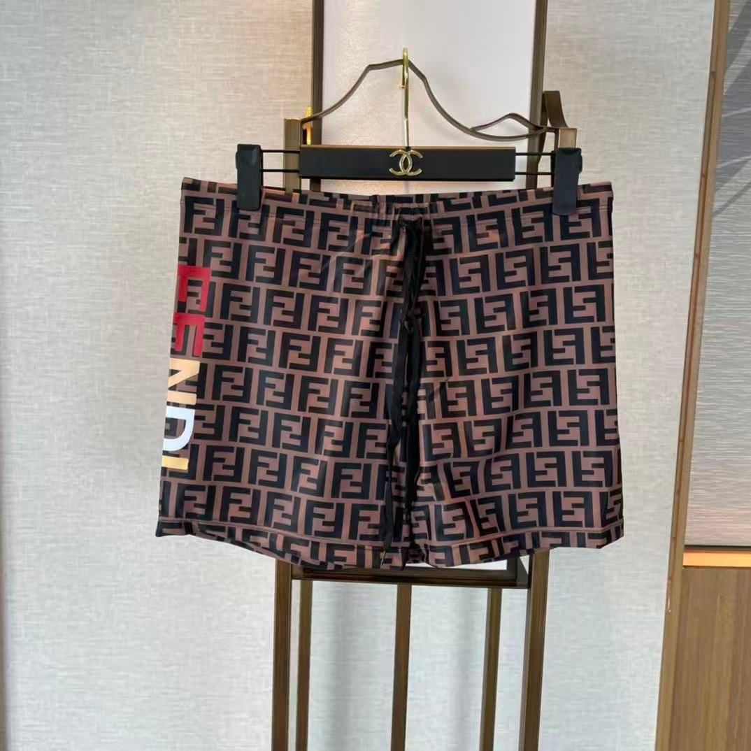 Badehose mit Kordelzug und FF-Logomuster