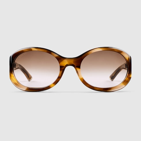 Sonnenbrille Rund Schildpatt Braun