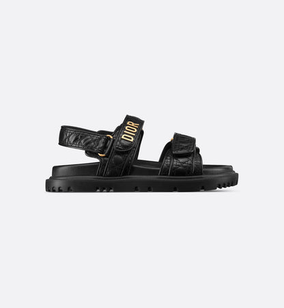 Act Sandalen aus schwarzem Kalbsleder