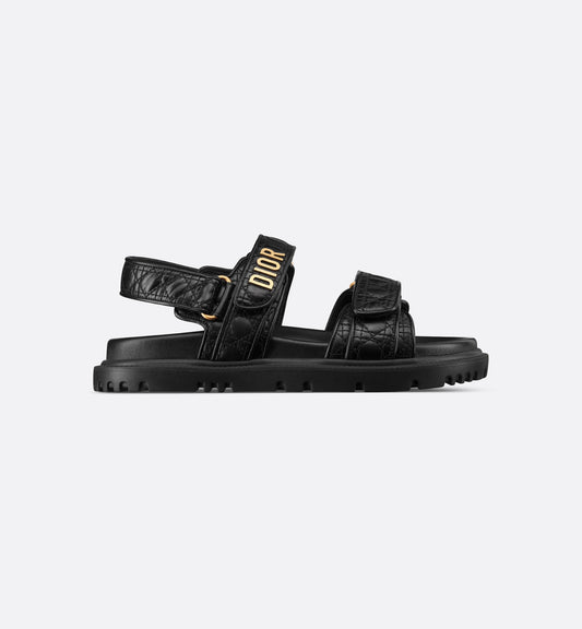 Act Sandalen aus schwarzem Kalbsleder